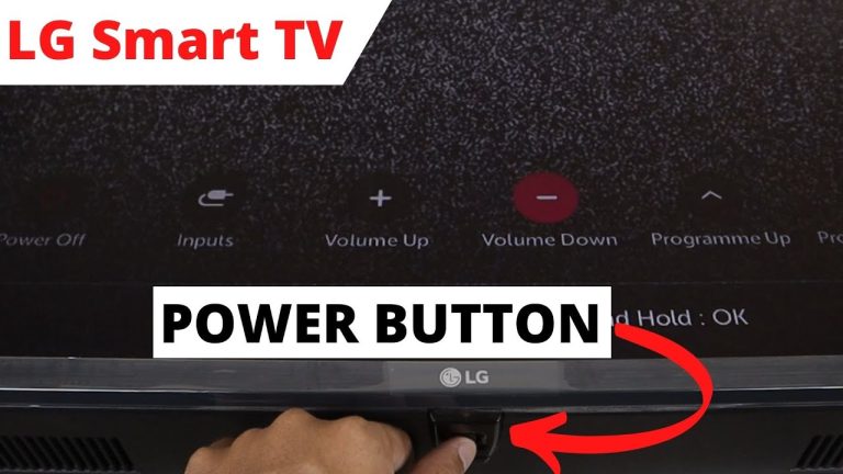 LG TV With Only Power Button?